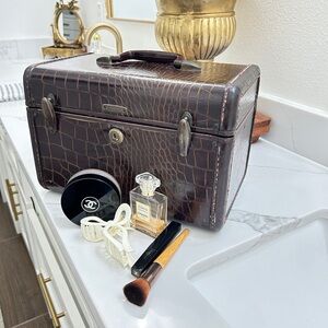 Vintage Samsonite Shwayder Bros. Style 4112 Leather Train Cosmetic Case